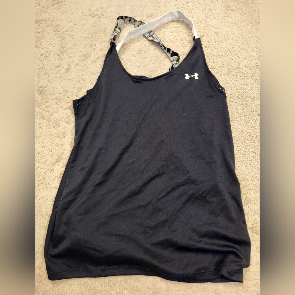 Large Black Under Armour Tank Top